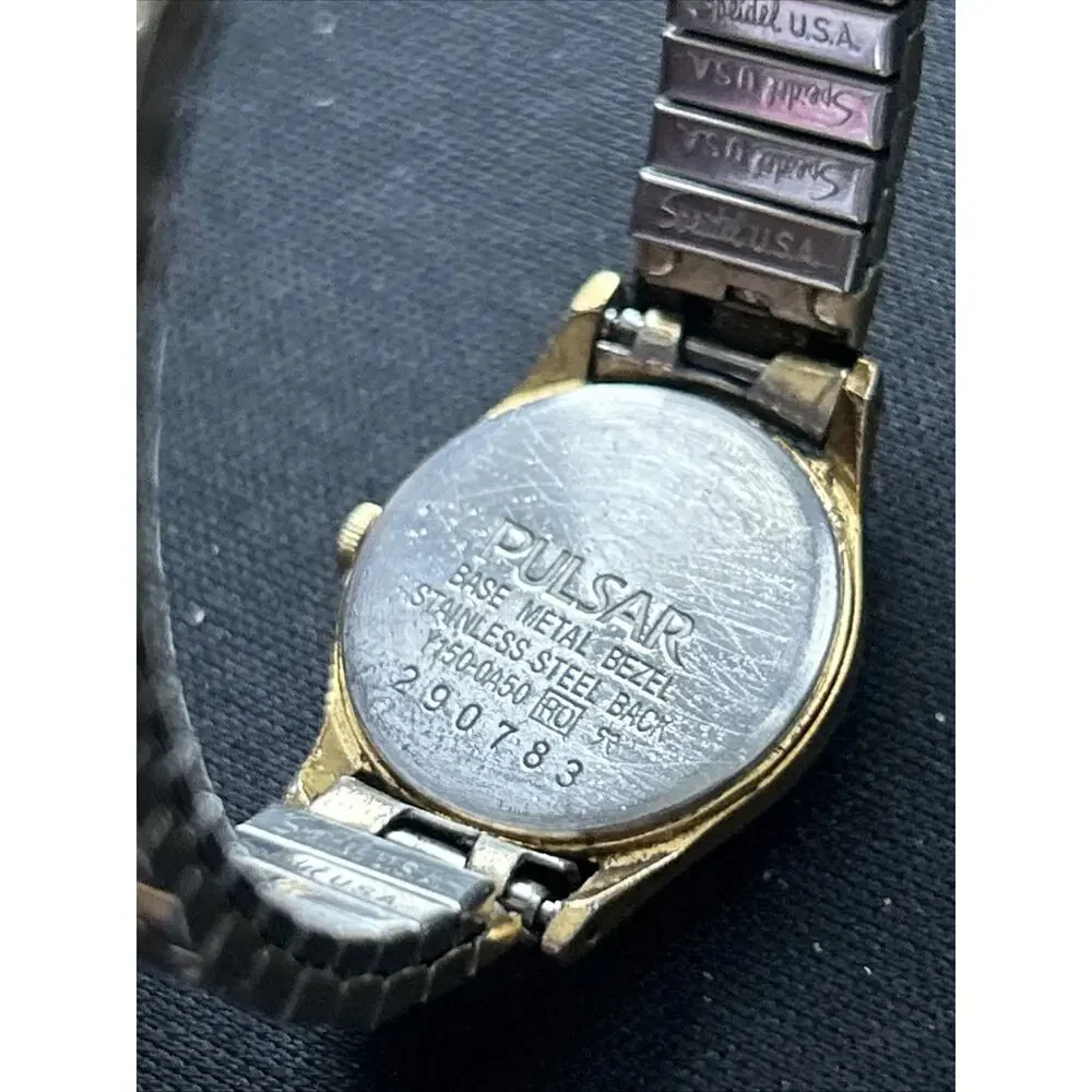 Pulsar Gold Tone Women’s Stretch Band Quartz Watch